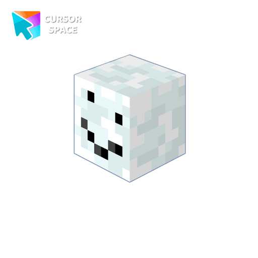 Snowman Minecraft cursor arrow cursor